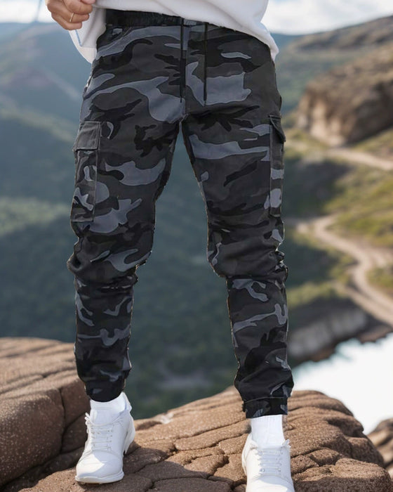 Hose Camouflage Muster Lässig Arbeit