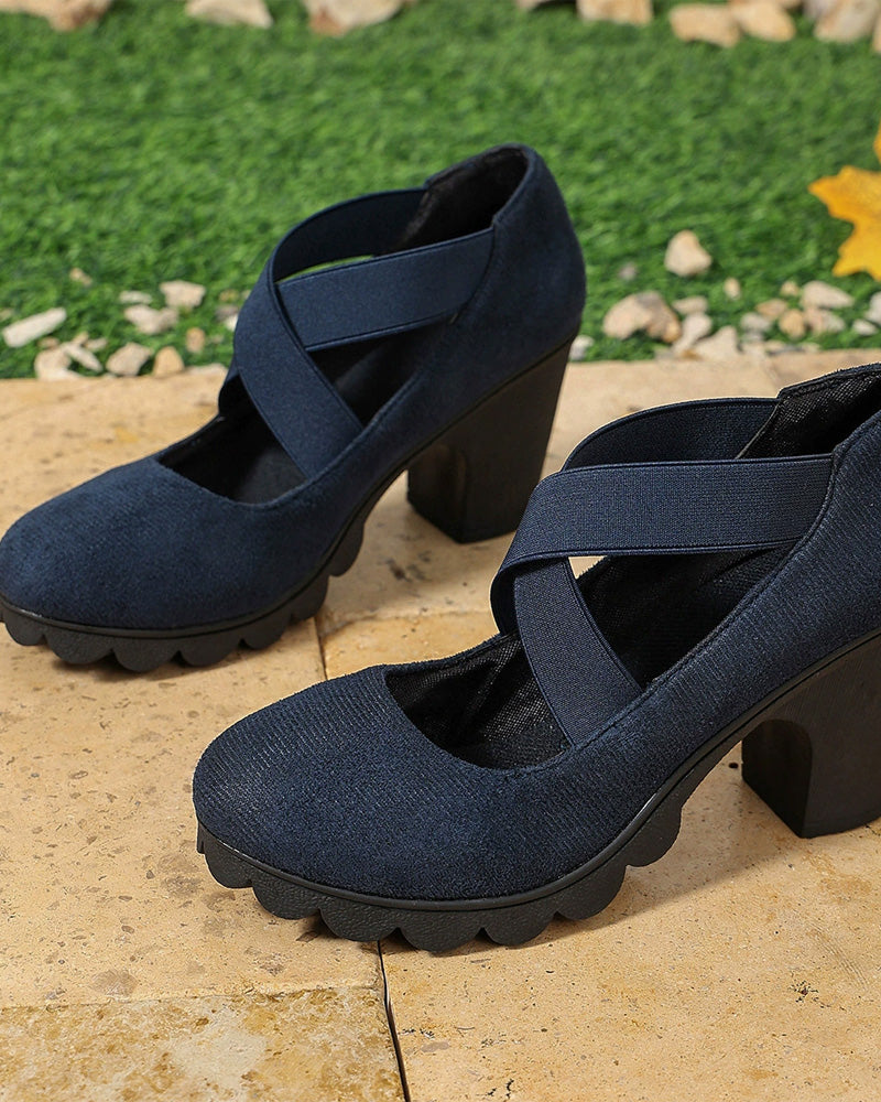 Schuhe Vintage Kreuz Schnürung