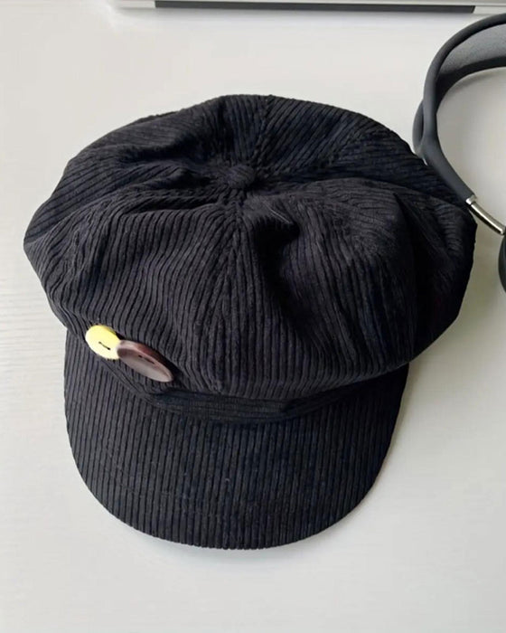 Unisex Vintage Achteckige Baskenmütze