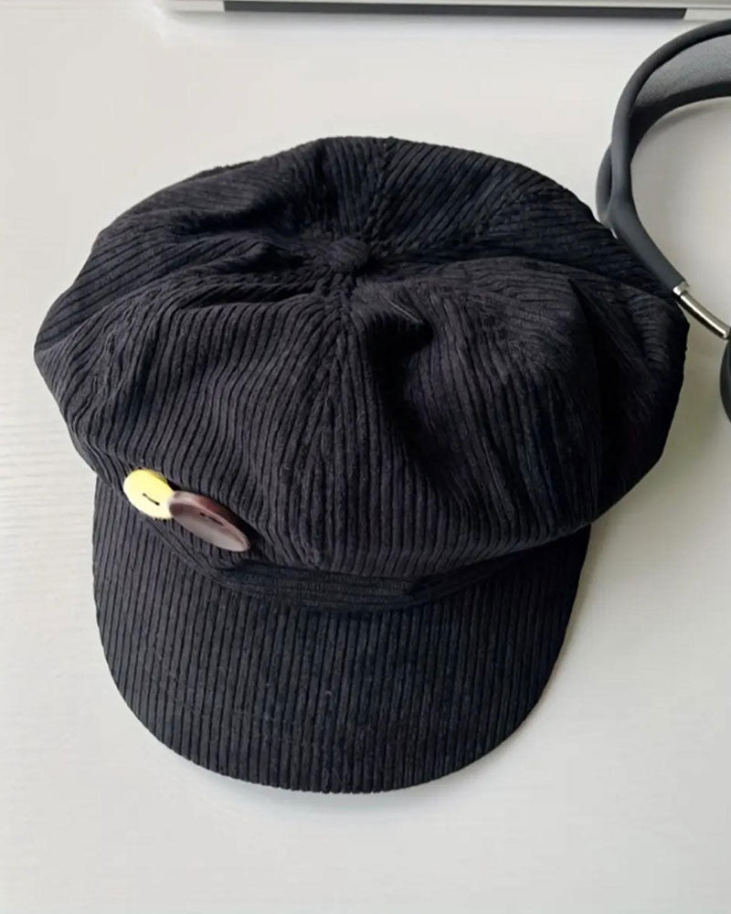 Unisex Vintage Achteckige Baskenmütze