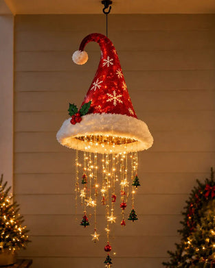 🎅 Beleuchteter Weihnachtsmannhut Hängender Kronleuchter🎄