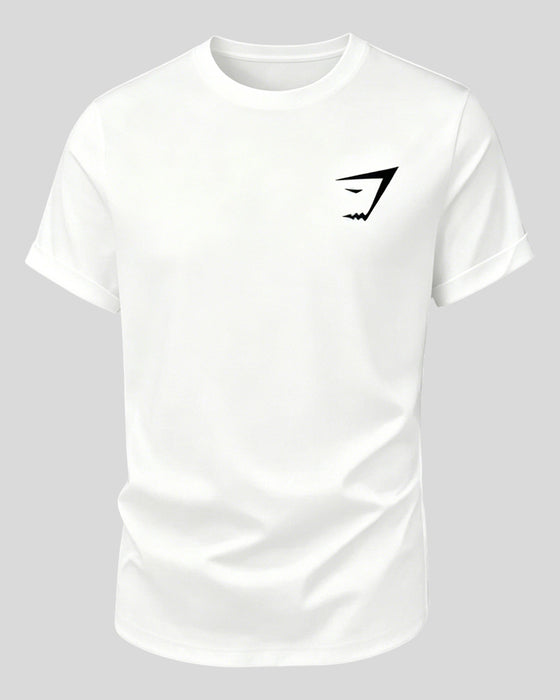 T-Shirt Mit Rundhals, Kurze Ärmel