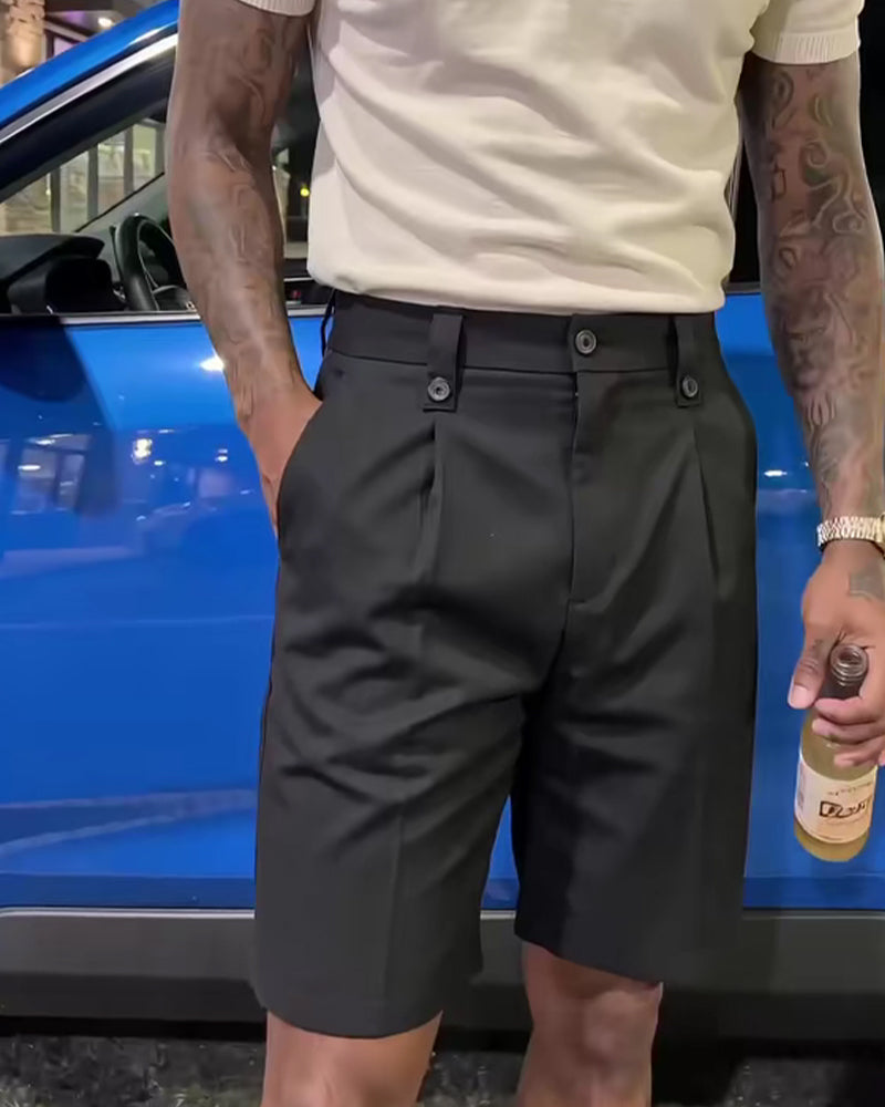 Shorts Lässig Vielseitig Herren Anzug