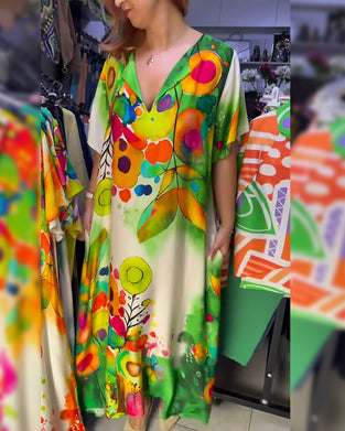 Kleid Lockere Mode Casual