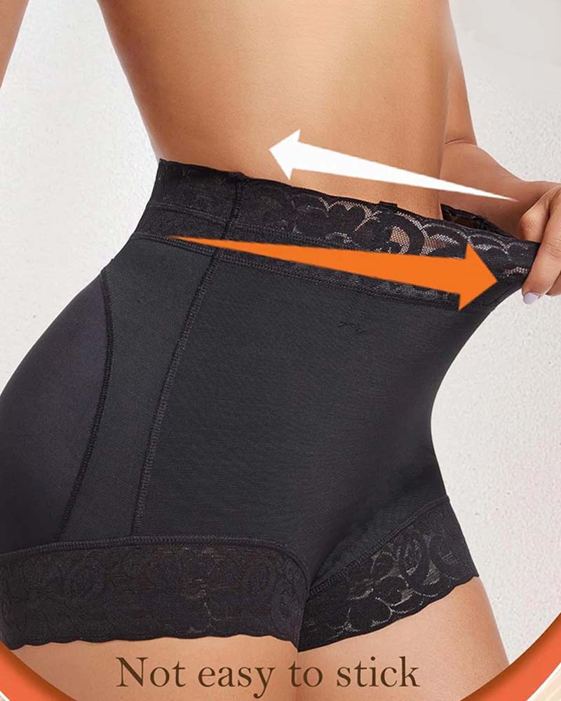 Damen Shorts Spitze Hohe Taille Shapewear