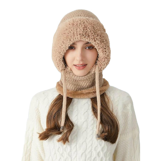 Winddichte Outdoor-Hut Und Schal Für Damen