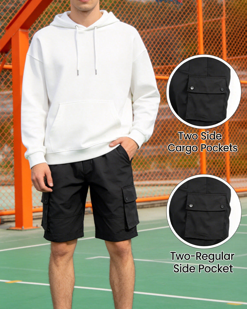 Herren Schnelltrocknend Feuchtigkeitsableitende Cargo-Shorts, Casual für den täglichen Gebrauch