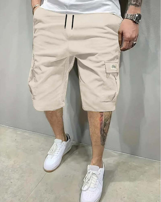 Herren-Shorts Mit Mittelbund Und Kordelzug