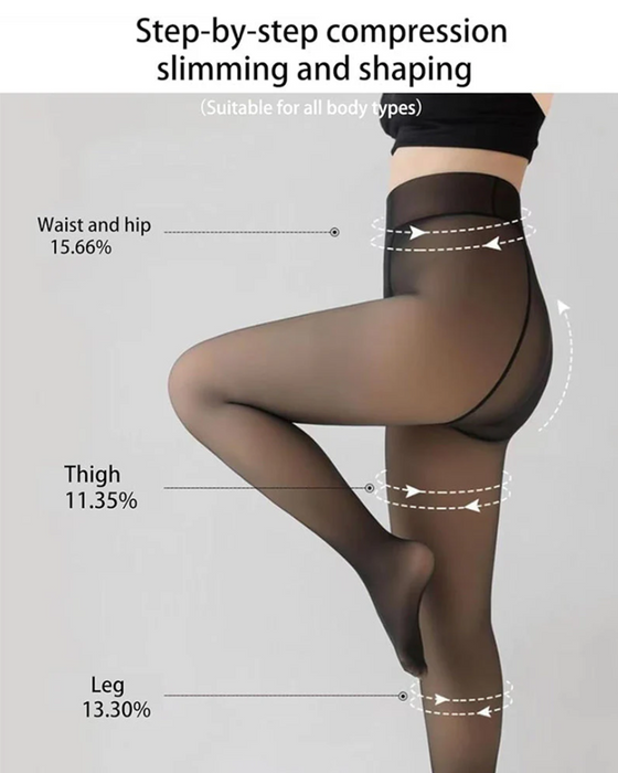 Magische Fleecegefütterte Leggings Bequeme Fleecestrumpfhosen