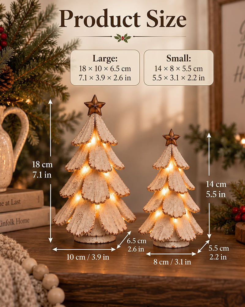 🎄🌙 Vintage Weihnachtsbaum Mit Licht Figur
