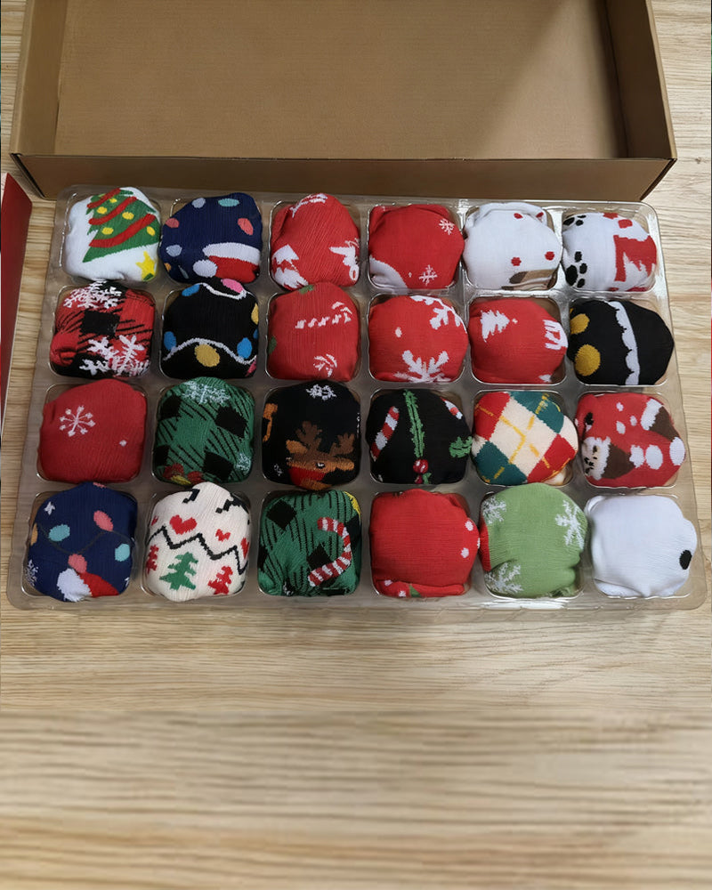 Weihnachtssocken Adventskalender