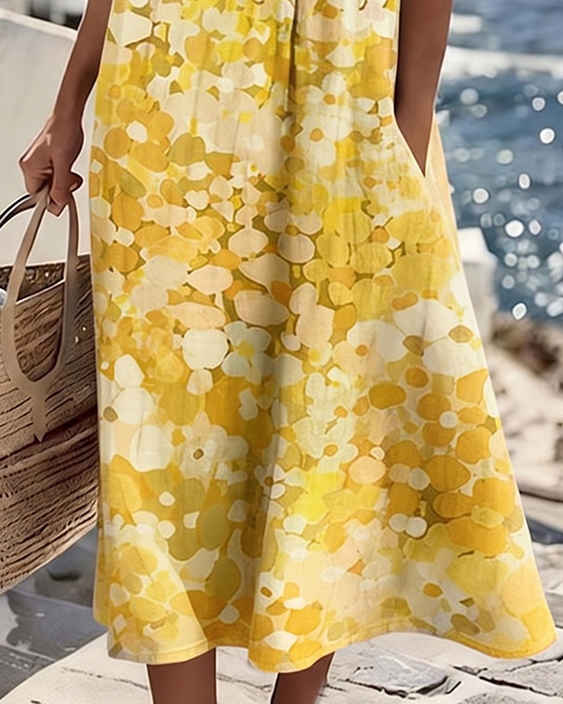 Kleid Gedruckt Locker