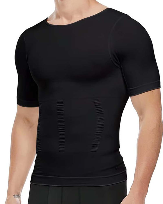 T-Shirt Herren Kurzarm Schlankmachend