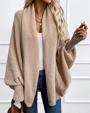 Cardigan Raglan Puffärmel