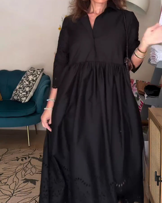 Kleid Ausgeschnitten Locker A-Linie