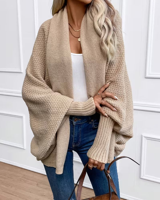 Cardigan Raglan Puffärmel