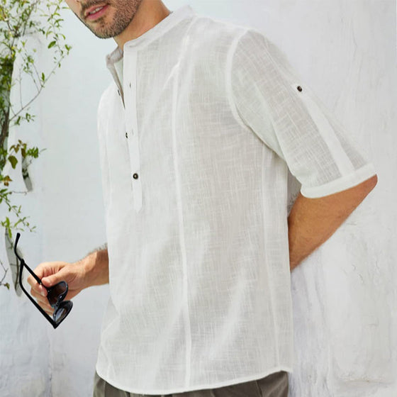 Hemden Herren Bequem Casual