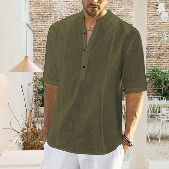 Hemden Herren Bequem Casual