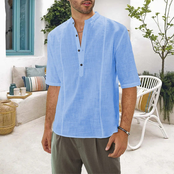 Hemden Herren Bequem Casual
