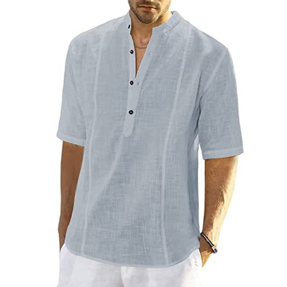 Hemden Herren Bequem Casual