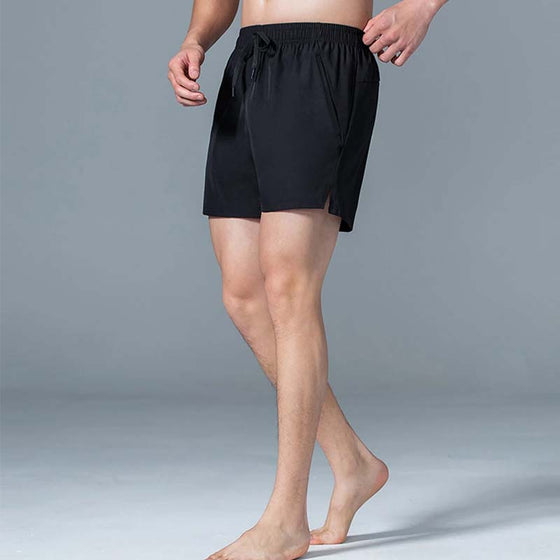 Shorts Herren Einfach Unifarben Kordelzug Tasche
