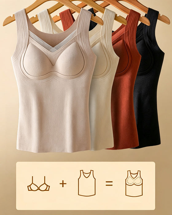 Tanktop Spitze Einteilig Integrierter Bh