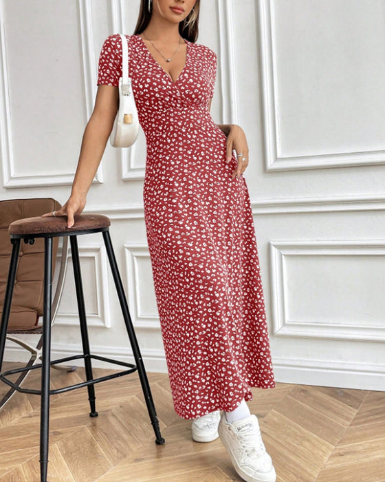 Kleid Sexy Elegant Bedruckt
