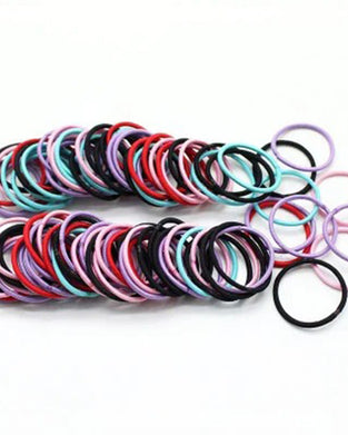 Haargummis 100 Stk Set Bunte Mädchen Elastisch