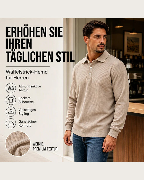 Top Herren Einfarbig Reverskragen