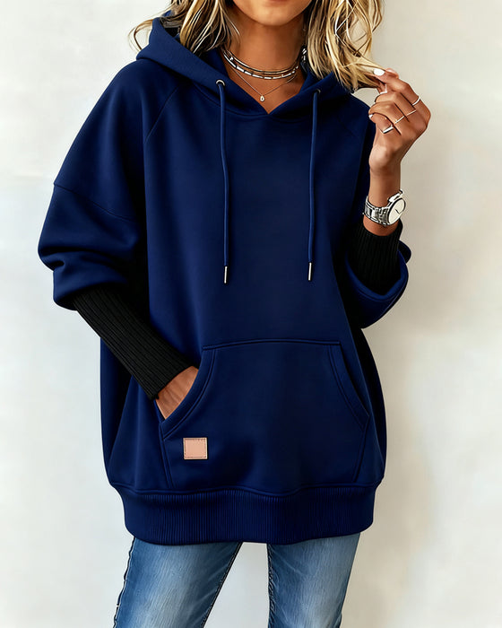 Lockerer Kapuzenpullover Im Casual-Stil