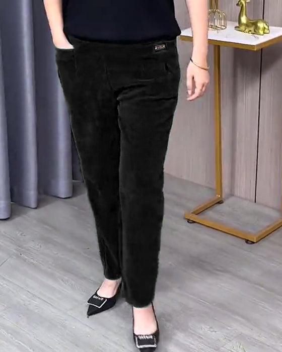 Einfarbige Stretch-Skinnyhosen