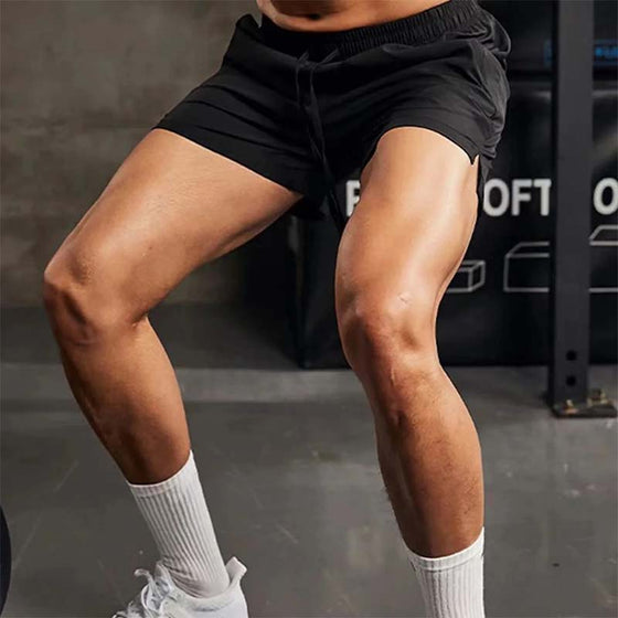 Shorts Herren Einfach Unifarben Kordelzug Tasche