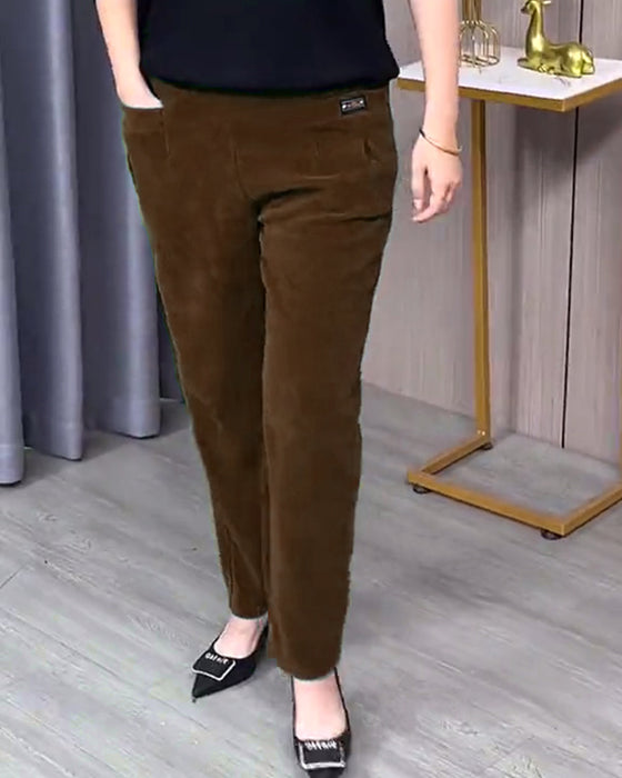 Einfarbige Stretch-Skinnyhosen