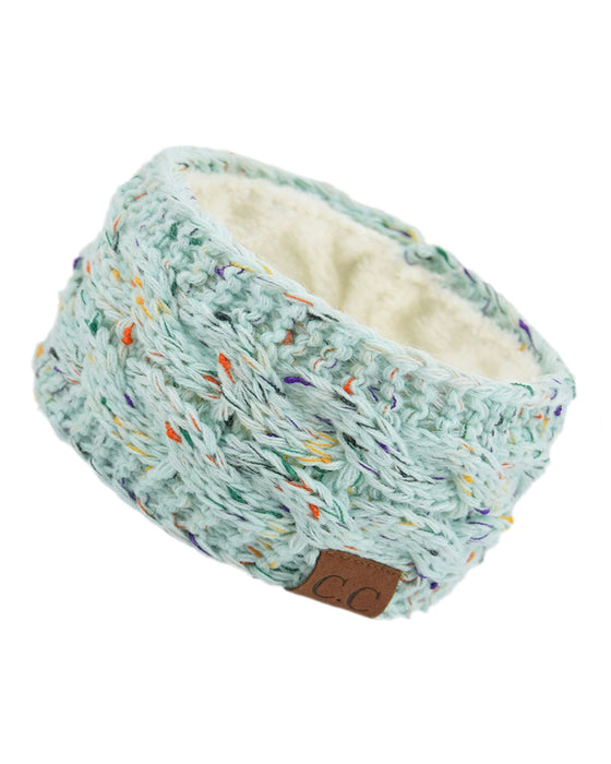 Fleece Gestricktes Stirnband Für Herbst Und Winter
