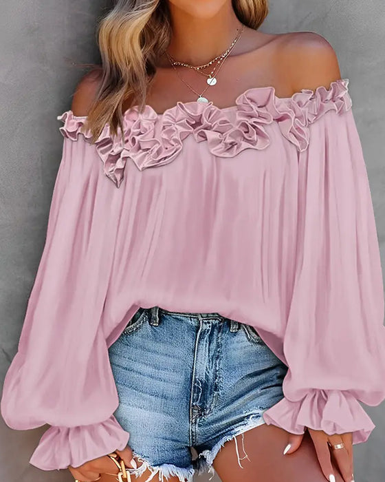 One-Shoulder-Oberteil aus Spitze für Damen