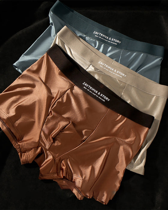 Luxus EisSeide Herrenboxershorts