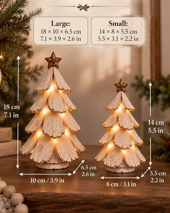 🎄🌙 Vintage Weihnachtsbaum Mit Licht Figur