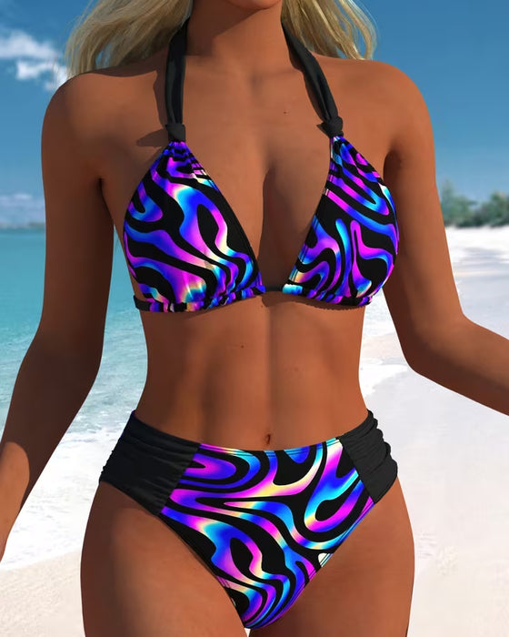 Bikini Gradient Welle Druck