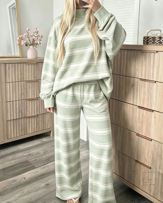 Set Gestreift Damen Casual