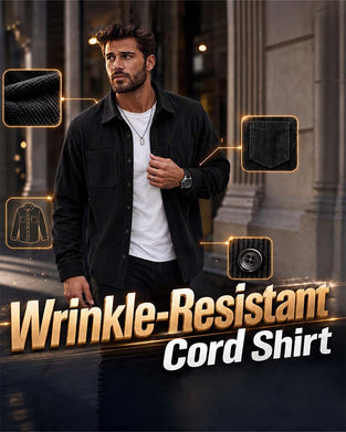 👔 Herren Lässige Cordhemdjacke – Klassische Textur Trifft Alltagskomfort
