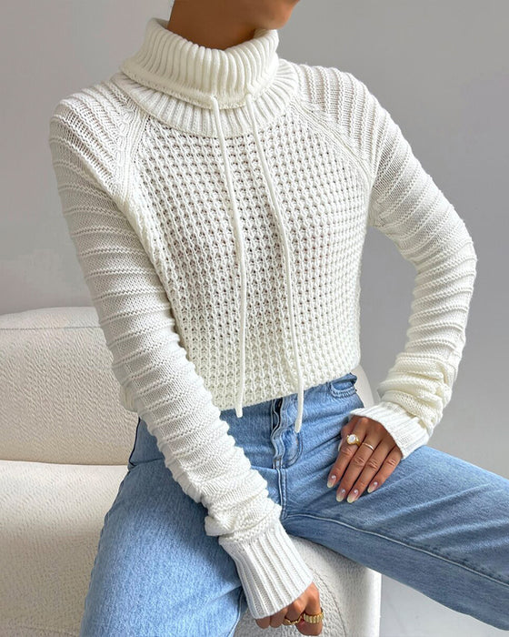 Pullover Stehkragen Raglanärmel
