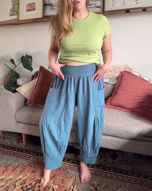 Hose Gummibund Weit Bein Ballon