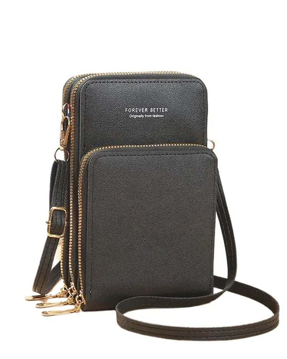 Unifarbene Mode Crossbody Telefon Tasche