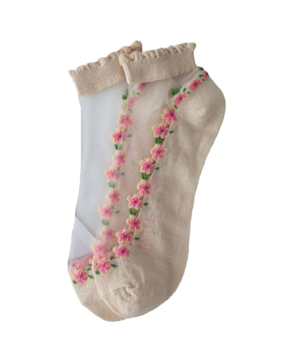 Sommer Blumig Atmungsaktive Socken