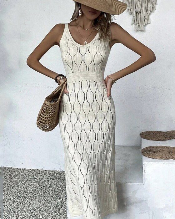 Kleid Einfarbig Sexy Bedeckung