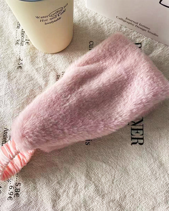 Stirnband Breiter Rand Weich Warm Winddicht Kältefest Flauschig