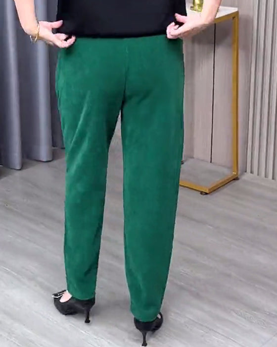 Einfarbige Stretch-Skinnyhosen
