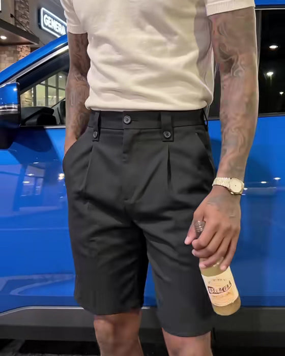 Shorts Lässig Vielseitig Herren Anzug