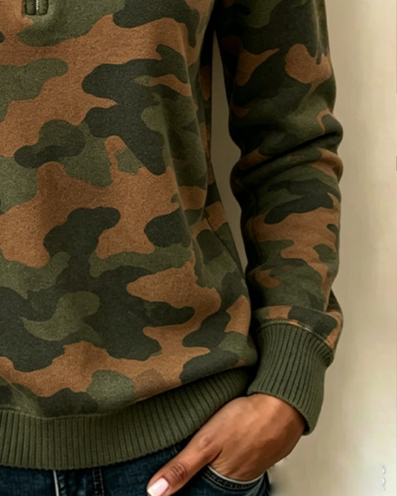 Sweatshirt Langarm Rundhals