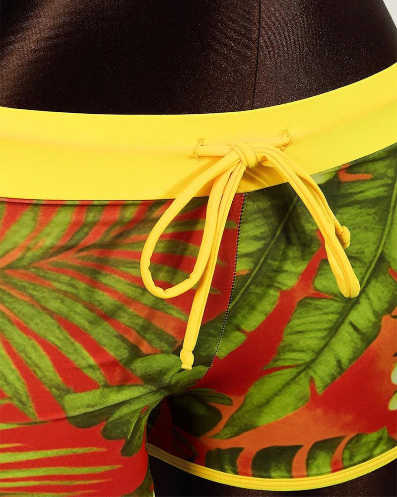 Tankini Tropischer Stil Halter